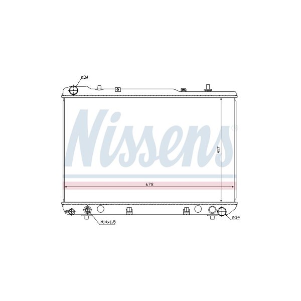 Kylare, motorkylning Nissens 61640 NISSENS