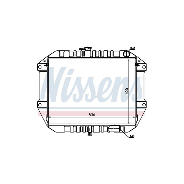 Kylare, motorkylning Nissens 61761 NISSENS