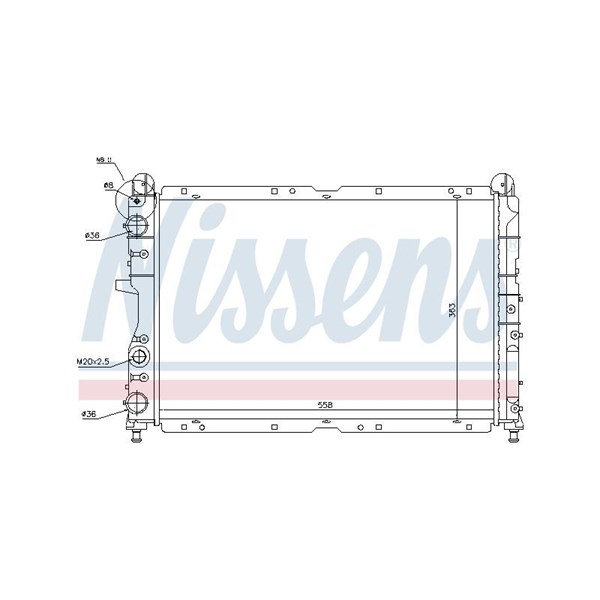 Kylare, motorkylning Nissens 61847 NISSENS