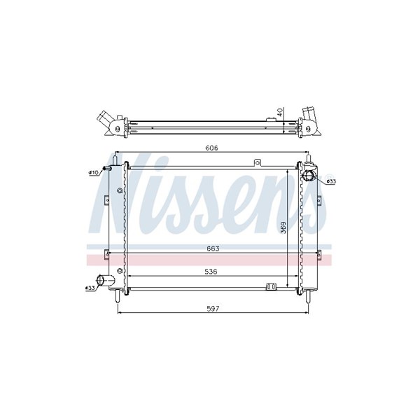 Kylare, motorkylning Nissens 62359A NISSENS