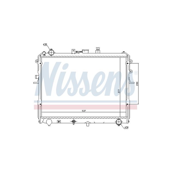 Kylare, motorkylning Nissens 62381 NISSENS
