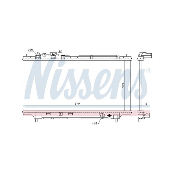 Kylare, motorkylning Nissens 62383A NISSENS Kylare, motorkylning Nissens 62383A NISSENS
