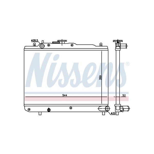 Kylare, motorkylning Nissens 62412 NISSENS