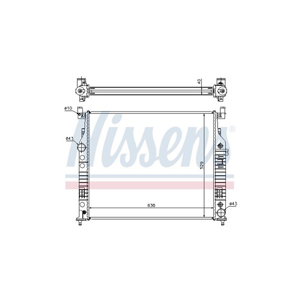 Kylare, motorkylning Nissens 62577A NISSENS