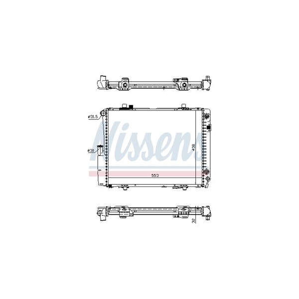 Kylare, motorkylning Nissens 62582A NISSENS Kylare, motorkylning Nissens 62582A NISSENS