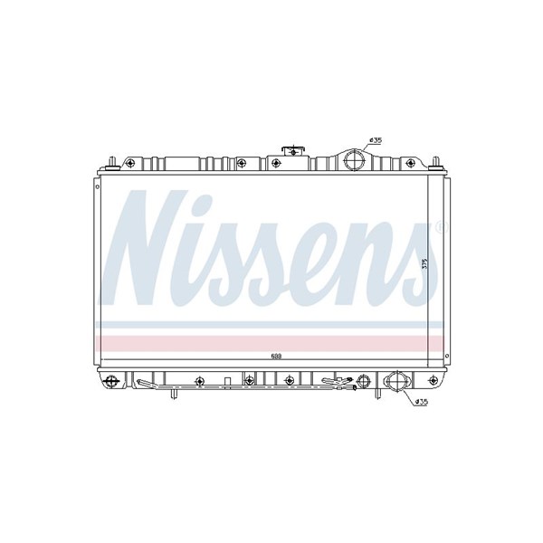 Kylare, motorkylning Nissens 62844 NISSENS Kylare, motorkylning Nissens 62844 NISSENS