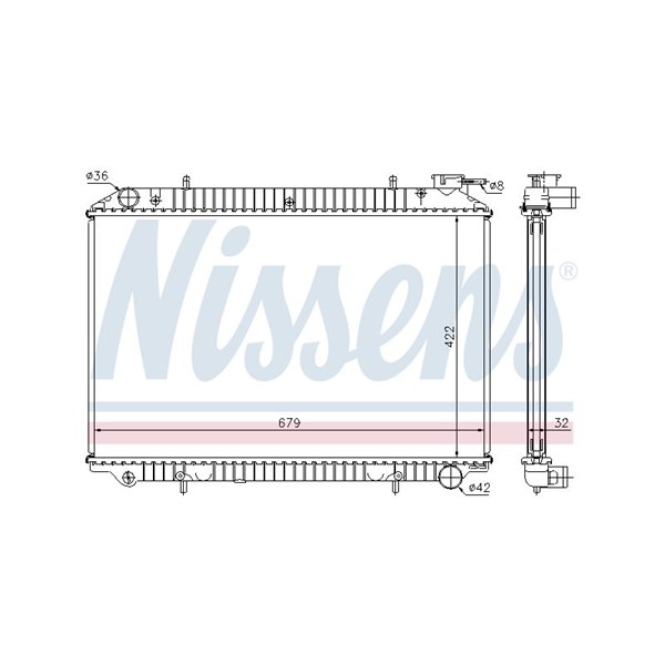 Kylare, motorkylning Nissens 62921A NISSENS
