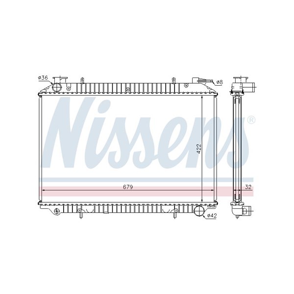 Kylare, motorkylning Nissens 62976A NISSENS