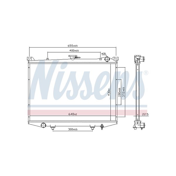Kylare, motorkylning Nissens 62988 NISSENS
