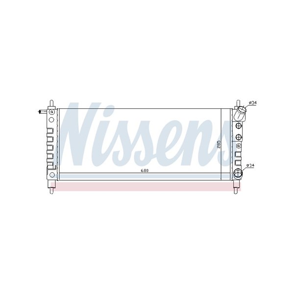 Kylare, motorkylning Nissens 63297 NISSENS Kylare, motorkylning Nissens 63297 NISSENS