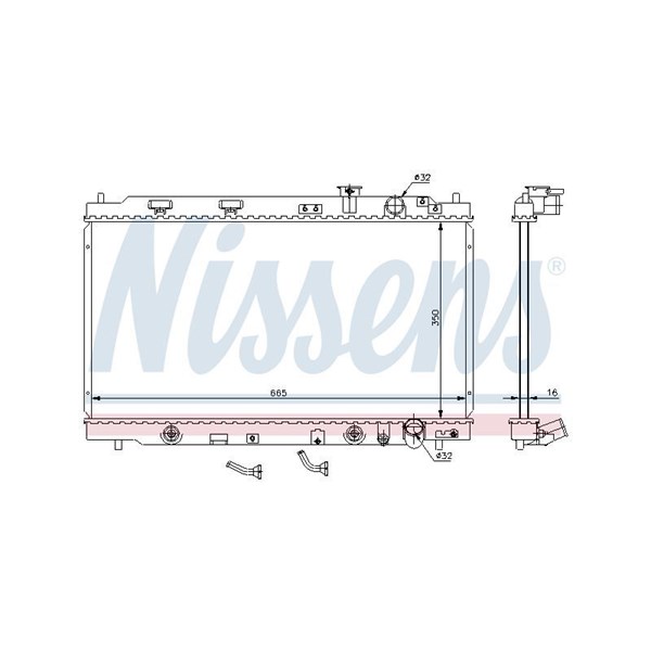 Kylare, motorkylning Nissens 640941 NISSENS
