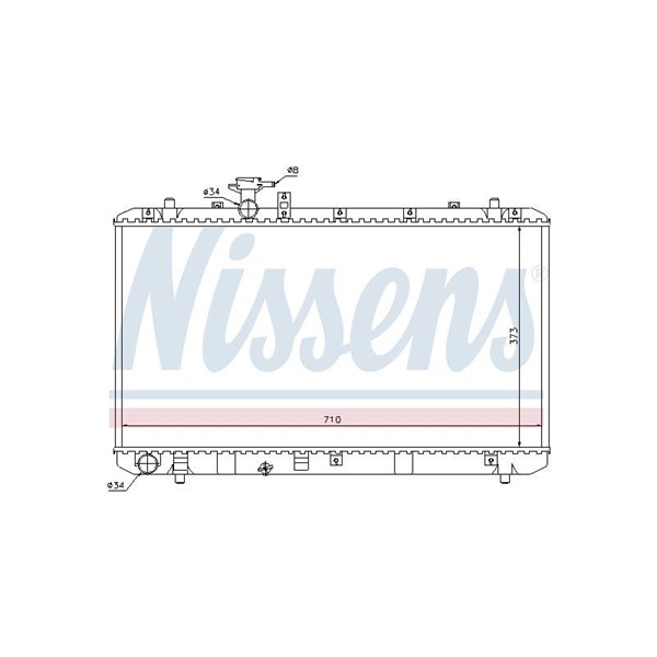 Kylare, motorkylning Nissens 64197 NISSENS