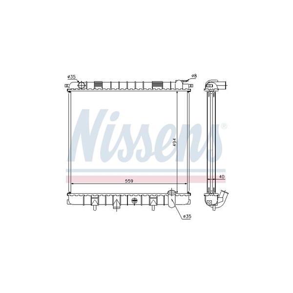 Kylare, motorkylning Nissens 64302A NISSENS Kylare, motorkylning Nissens 64302A NISSENS