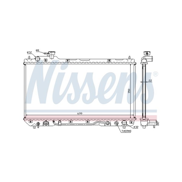 Kylare, motorkylning Nissens 64630A NISSENS Kylare, motorkylning Nissens 64630A NISSENS