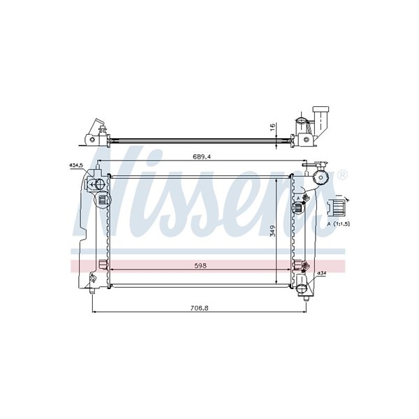 Kylare, motorkylning Nissens 64648A NISSENS