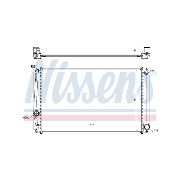 Kylare, motorkylning Nissens 64678A NISSENS Kylare, motorkylning Nissens 64678A NISSENS