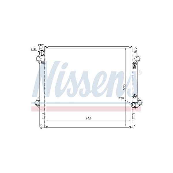 Kylare, motorkylning Nissens 646806 NISSENS Kylare, motorkylning Nissens 646806 NISSENS