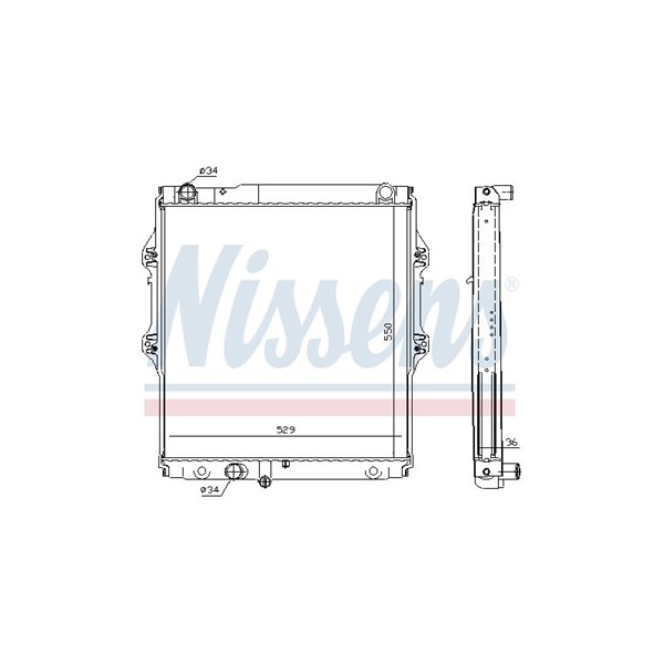 Kylare, motorkylning Nissens 64698 NISSENS