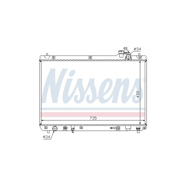 Kylare, motorkylning Nissens 64766 NISSENS Kylare, motorkylning Nissens 64766 NISSENS
