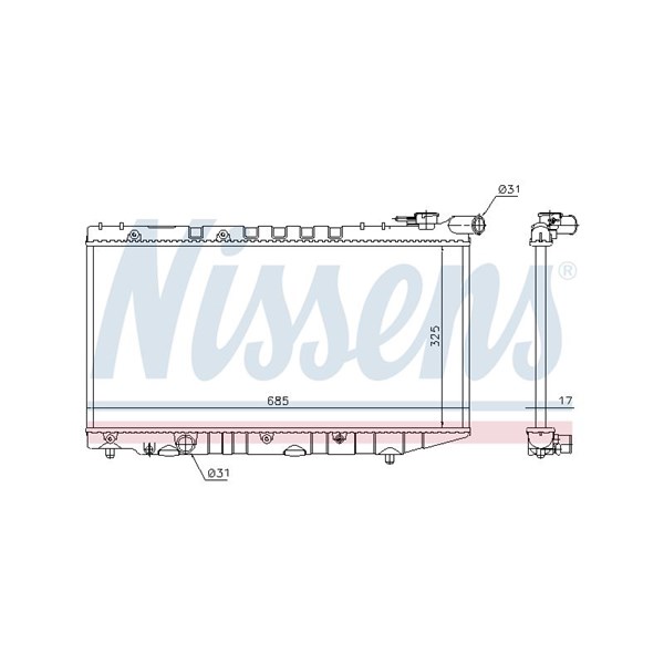 Kylare, motorkylning Nissens 64835 NISSENS Kylare, motorkylning Nissens 64835 NISSENS