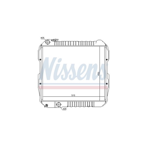 Kylare, motorkylning Nissens 64845 NISSENS