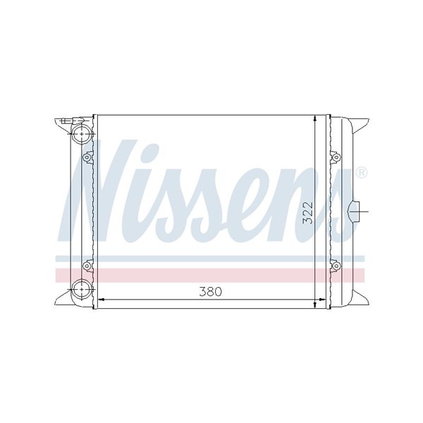 Kylare, motorkylning Nissens 65140 NISSENS