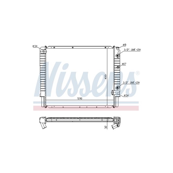 Kylare, motorkylning Nissens 65523A NISSENS Kylare, motorkylning Nissens 65523A NISSENS