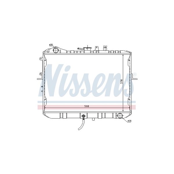 Kylare, motorkylning Nissens 66667 NISSENS