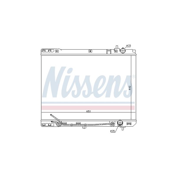 Kylare, motorkylning Nissens 66671 NISSENS