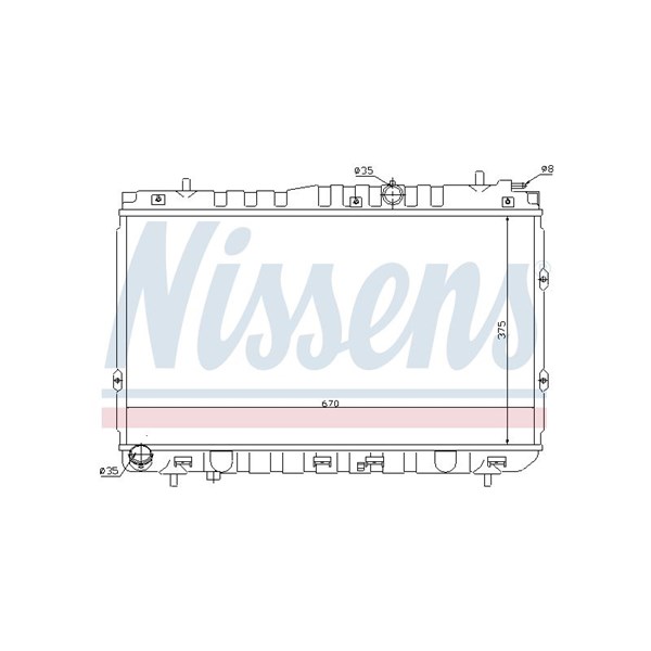 Kylare, motorkylning Nissens 66681 NISSENS