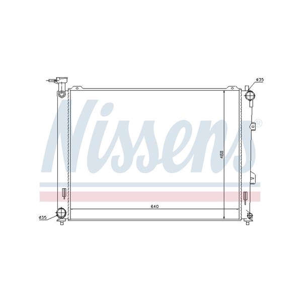 Kylare, motorkylning Nissens 66683 NISSENS Kylare, motorkylning Nissens 66683 NISSENS