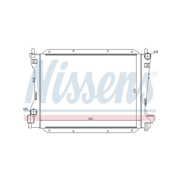 Kylare, motorkylning Nissens 66703 NISSENS