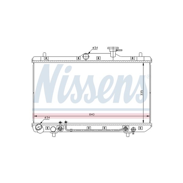 Kylare, motorkylning Nissens 67023 NISSENS