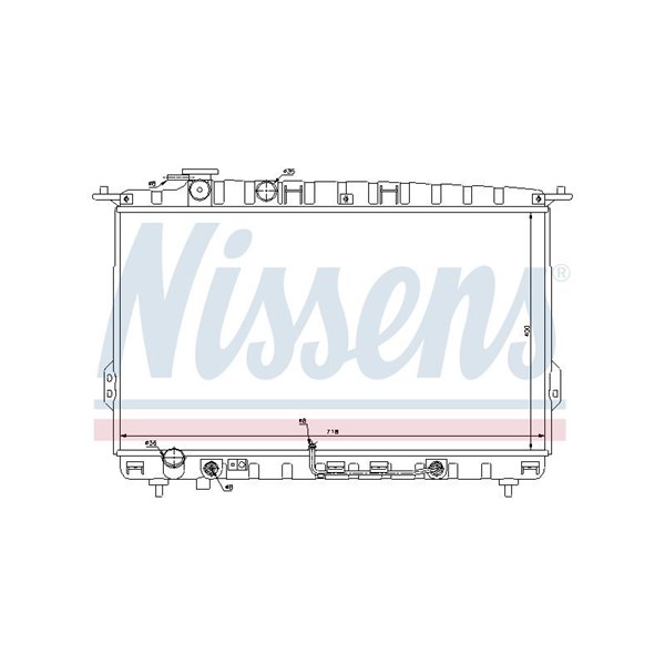 Kylare, motorkylning Nissens 67027 NISSENS