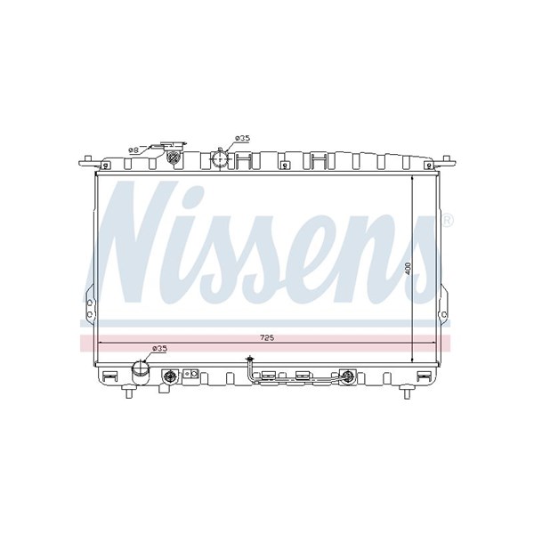 Kylare, motorkylning Nissens 67028 NISSENS