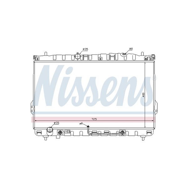 Kylare, motorkylning Nissens 67033 NISSENS