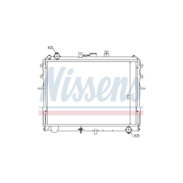 Kylare, motorkylning Nissens 67358 NISSENS Kylare, motorkylning Nissens 67358 NISSENS