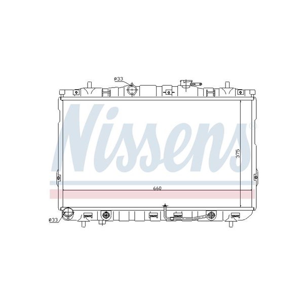 Kylare, motorkylning Nissens 67493 NISSENS