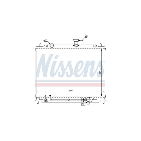 Kylare, motorkylning Nissens 67504 NISSENS