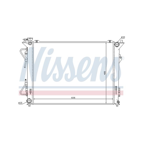 Kylare, motorkylning Nissens 67507 NISSENS