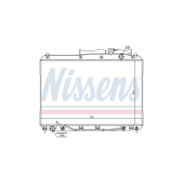 Kylare, motorkylning Nissens 67528 NISSENS