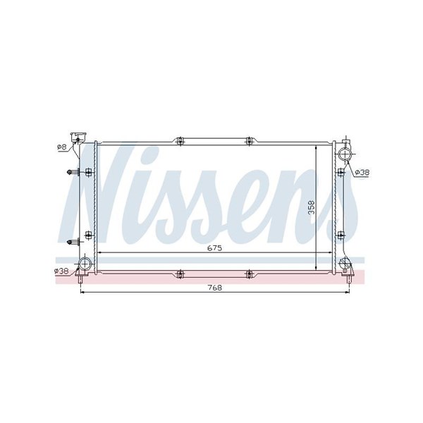 Kylare, motorkylning Nissens 67703 NISSENS