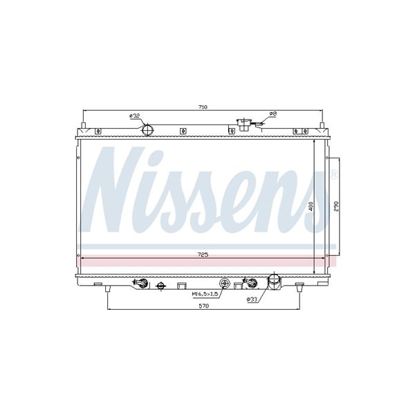 Kylare, motorkylning Nissens 68106 NISSENS