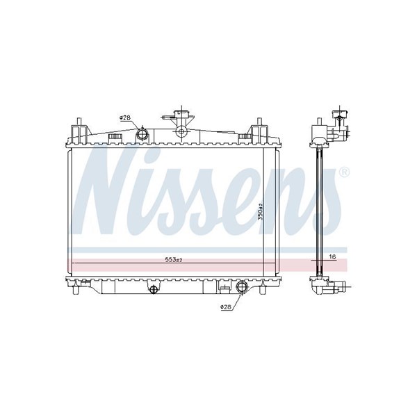 Kylare, motorkylning Nissens 68504 NISSENS