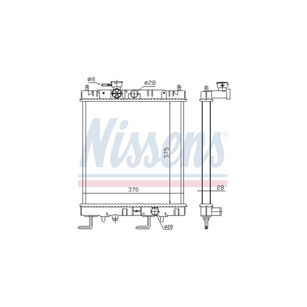 Kylare, motorkylning Nissens 687141 NISSENS Kylare, motorkylning Nissens 687141 NISSENS