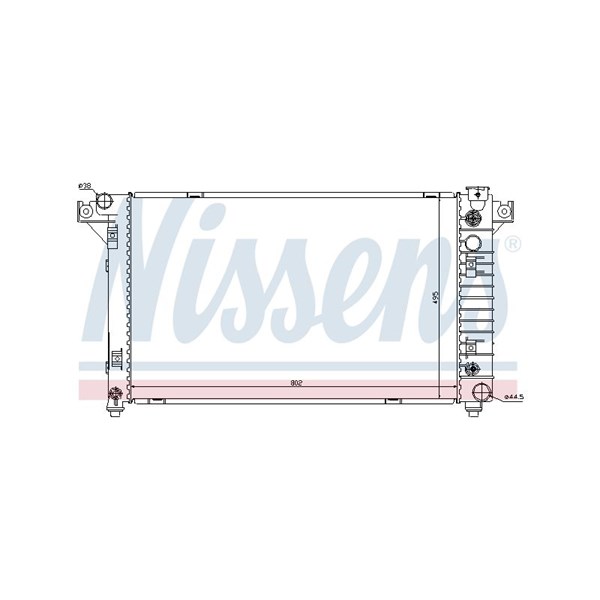 Kylare, motorkylning Nissens 69208 NISSENS