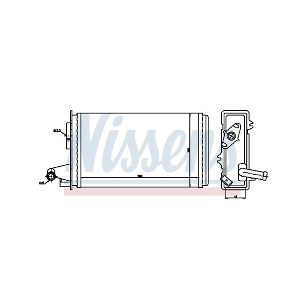 Värmeväxlare, kupévärme Nissens 71438 NISSENS