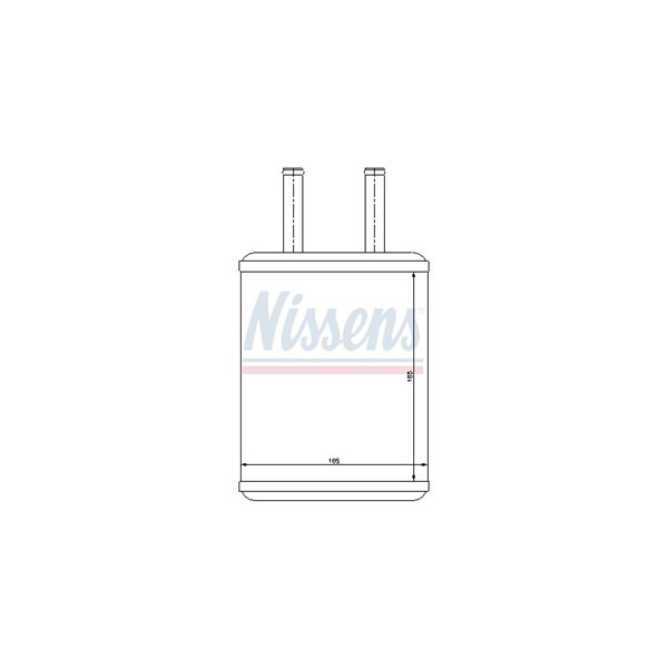 Värmeväxlare, kupévärme Nissens 77503 NISSENS Värmeväxlare, kupévärme Nissens 77503 NISSENS