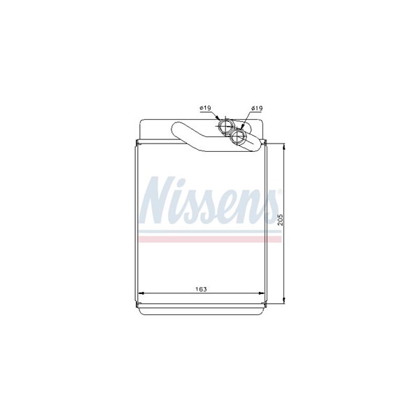 Värmeväxlare, kupévärme Nissens 77616 NISSENS Värmeväxlare, kupévärme Nissens 77616 NISSENS