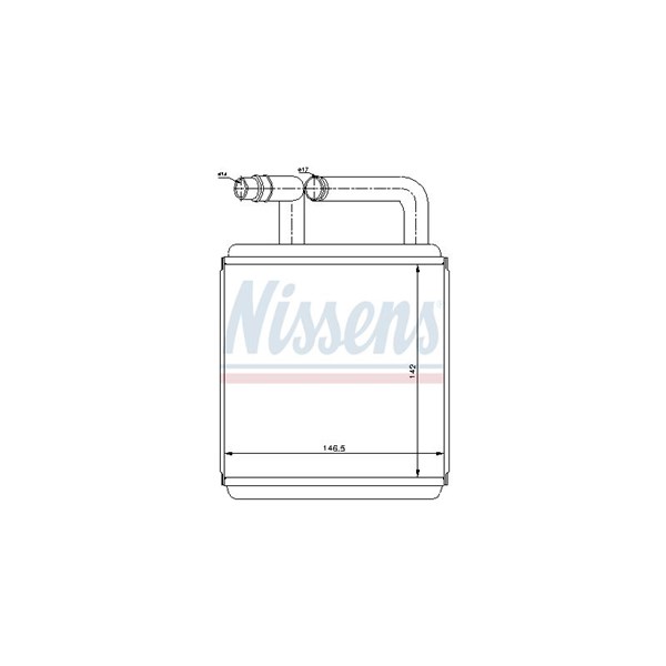 Värmeväxlare, kupévärme Nissens 77618 NISSENS Värmeväxlare, kupévärme Nissens 77618 NISSENS